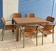Plastic Dining Table and 6 Chairs Set - 2
