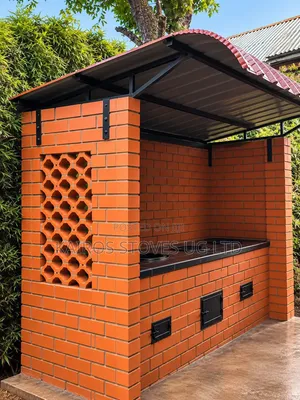 Outdoor Brick Kitchen with Energy Saving Stoves