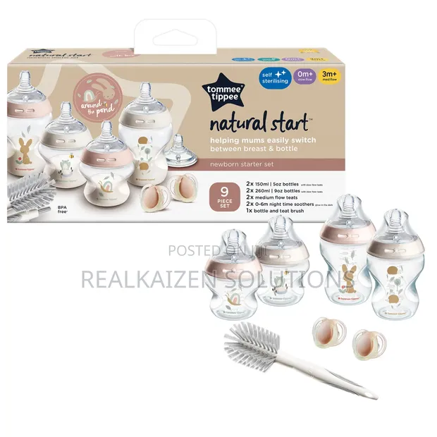 Tommee Tippee Closer to Nature Newborn Starter Set 9Pc - 1
