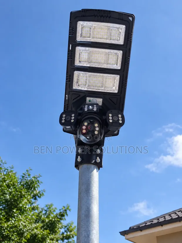 Solar Powered Streetlight with Integrated CCTV - 1