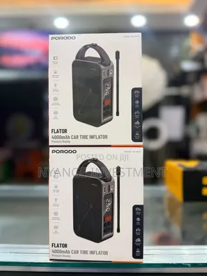 Porodo Flator 4,000mAh Car Tire Inflator with Pressure Display