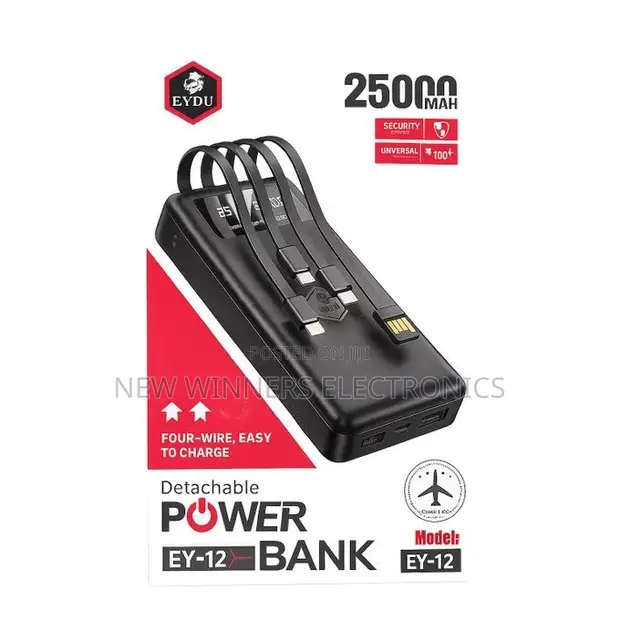 EYDU EY-12 25000mAh Detachable Power Bank - 1