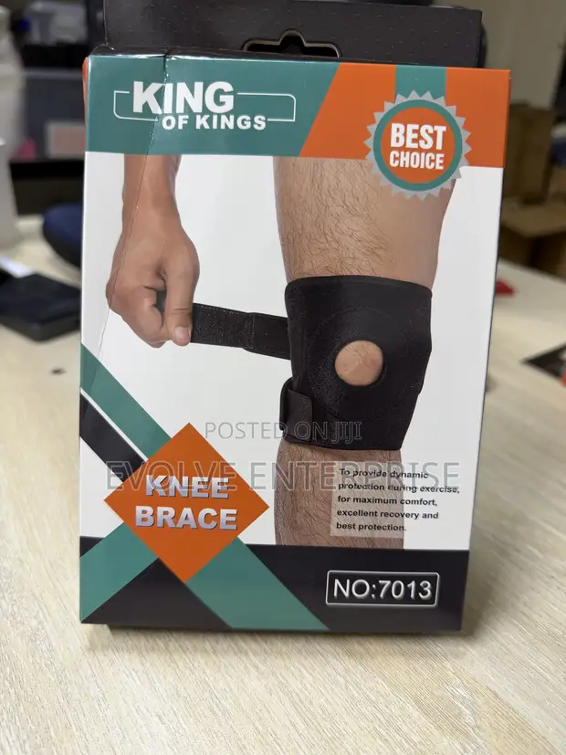 Adjustable Black Knee Patella Brace - 1