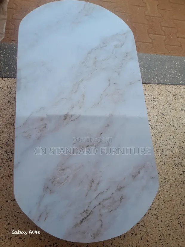 Elegant White Marble Top Centre Table - 1