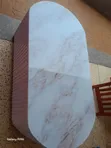 Elegant White Marble Top Centre Table - 3
