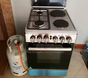 Hisense 60x60cm 2-Gas + 2-Electric Cooker with Electric Oven