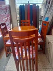 Solid Hardwood Dining Table with 4 Chairs - 3