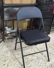 Heavy Duty Black Padded Folding Chair - 1