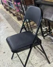 Heavy Duty Black Padded Folding Chair - 2