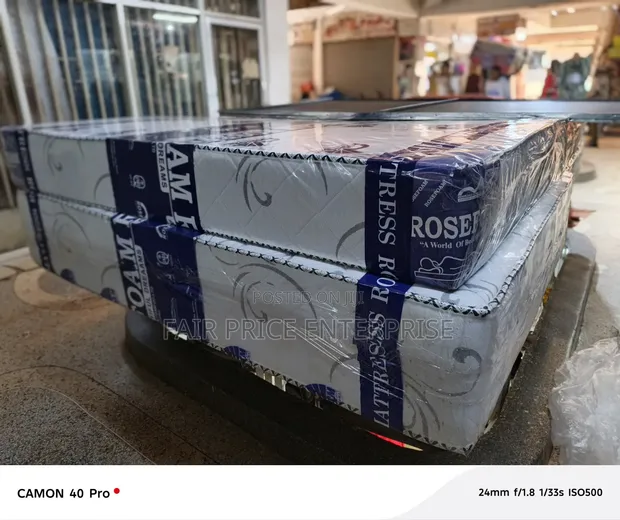 Dynasty Mattress Rebonded High Density Rosefoam 5x6x10 Inches - 1