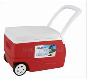 36-Liter Wheeled Plastic Cooler Box