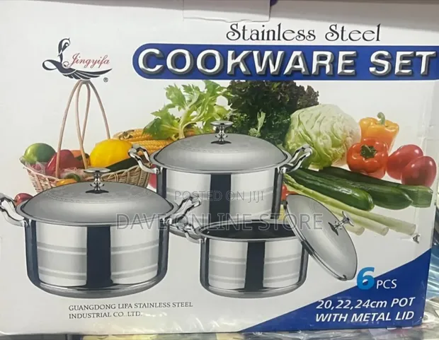 6-Piece Jingyifa Stainless Steel Cookware Set - 1