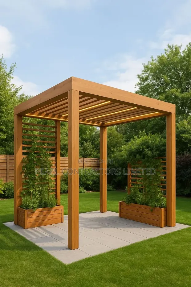 Durable Pergola - Simple Wooden Design - 1