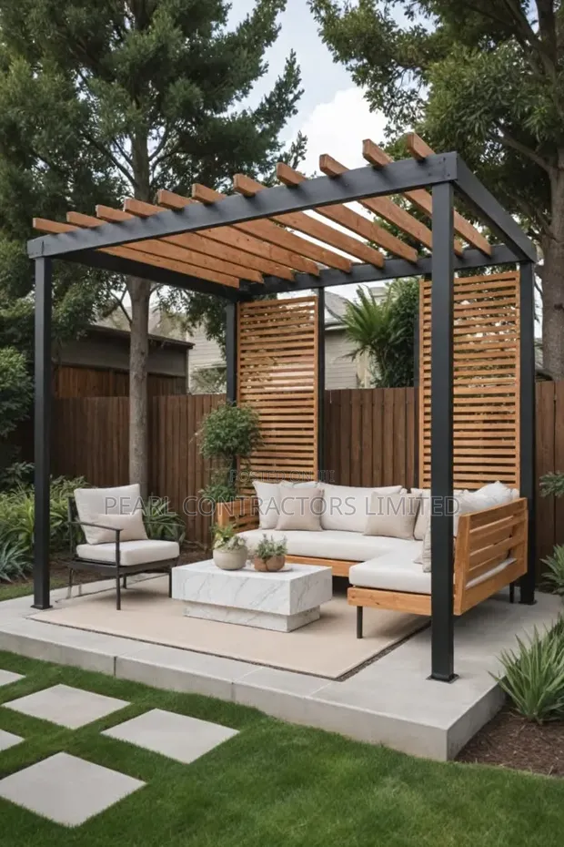 Mixed Wood and Steel Pergolas from 380,000 UGX/sqm - 1