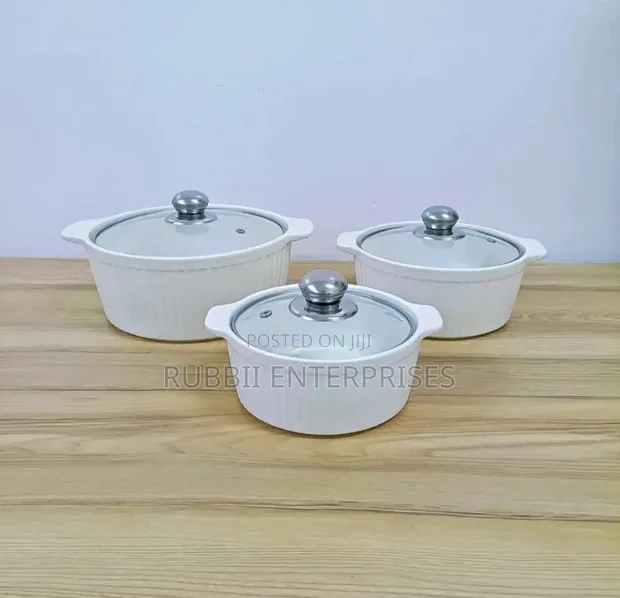 Ceramic Serving Dishes - 3 Piece Set - 1