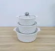 Ceramic Serving Dishes - 3 Piece Set - 2