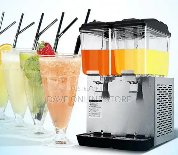 Commercial Double-Tank Electric Juice Dispenser - 1