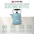 UK Haden Highclere 1.5L Vintage Rapid Boil Stainless Steel Kettle - 1