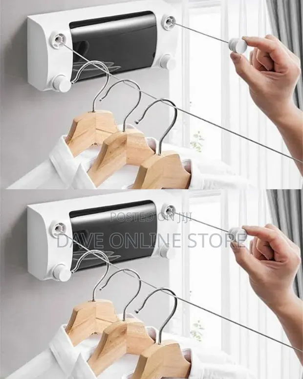 Retractable Dual Clothesline - 1