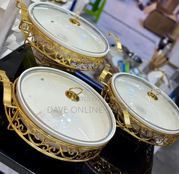 Ceramic Chafing Dishes (Set of 2) - 1