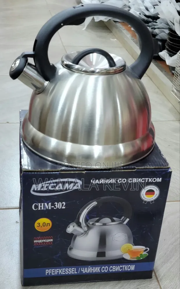 Micama 3.0L Stainless Steel Whistling Tea Kettle - 1
