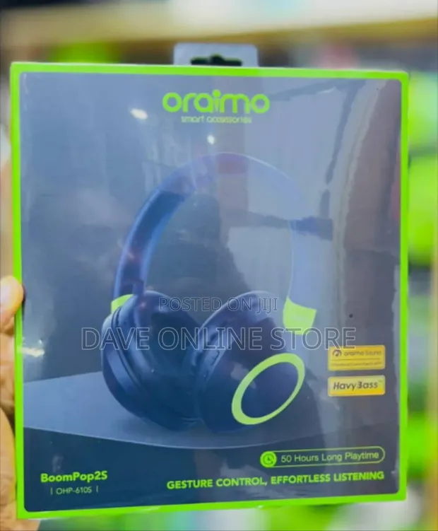 Oraimo BoomPop2S (OHP-610S) Over-Ear Wireless Headphones - 1
