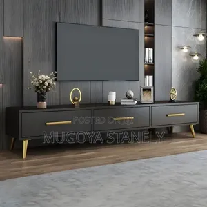Brand New Wood-Mode TV Stand with Drawers