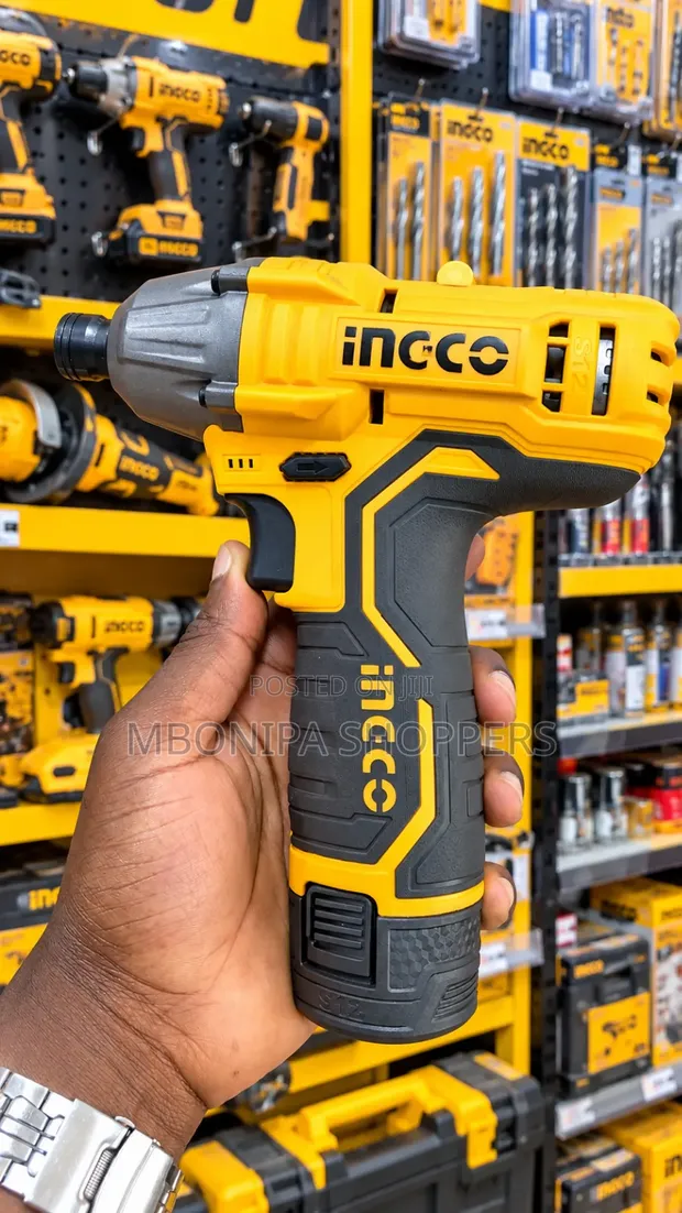 INGCO Cordless Impact Drill - 12V High-Torque - 1