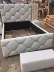 Quality Cream Fabric Sofa Bed (5x6) - 2