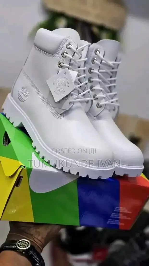 White Timberland Men's Boots - 1