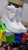 White Timberland Men's Boots - 1