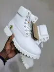 White Timberland Men's Boots - 4
