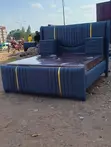 Blue Fabric Sofa Bed (4x6, 5x6, 6x6) - 2