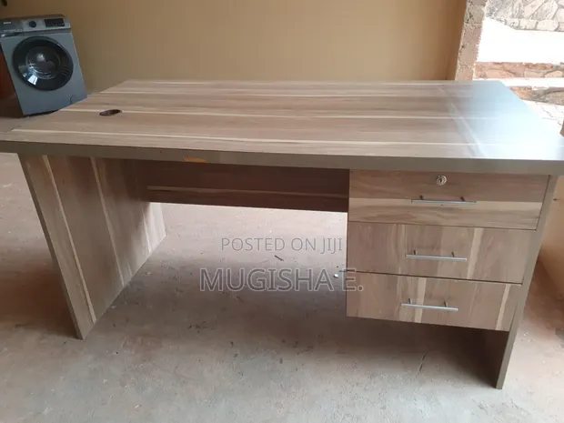 Office Desk with 3 Lockable Drawers - 1