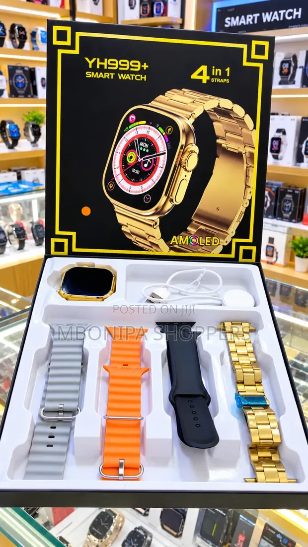 YH999+ AMOLED Smart Watch - 4-in-1 Straps - 1