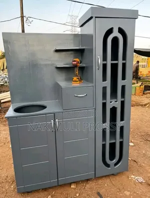 Gray Kitchen Cabinet / Gas Cabinet