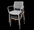 Brand New Plastic Dining Chairs (Set of 4) - 1