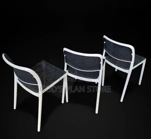 Cafe Blade Plastic Chairs - Brand New