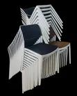 Cafe Blade Plastic Chairs - Brand New - 2