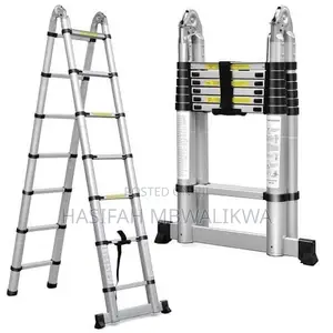 Brand New Aluminium Telescopic Ladder (2.2x2.2m, 14 Steps)