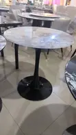 Single Stand Marble Cafe Table - 3