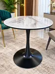 Single Stand Marble Cafe Table - 4