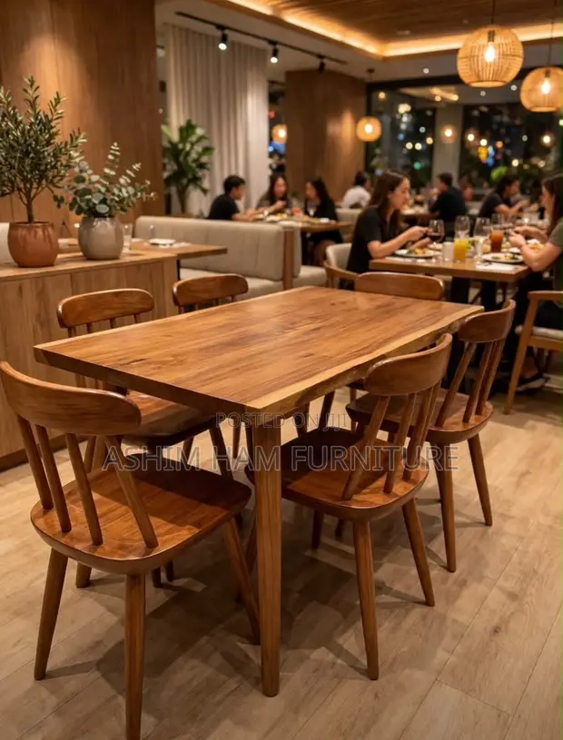 6 Seater Solid Mugavu Dining Table - 1