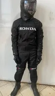 Honda All-Weather Motorcycle Riding Suit with Helmet - 2