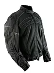 Classic Black Textile Motorcycle Riding Jacket - 2