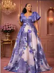 Ladies Multicolor Party Dress - 1