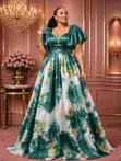 Ladies Multicolor Party Dress - 3