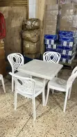 White Outdoor Dining Set - 2