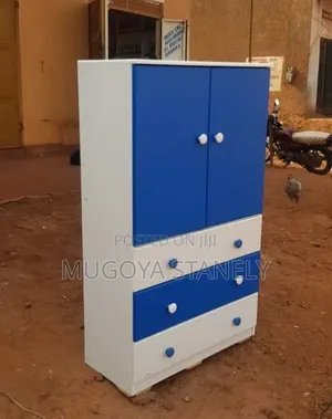 Blue Wood-Mode Baby Wardrobe