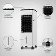 6L Portable Air Cooler - 3-in-1 Fan, Humidifier, Evaporative Cooler - 3